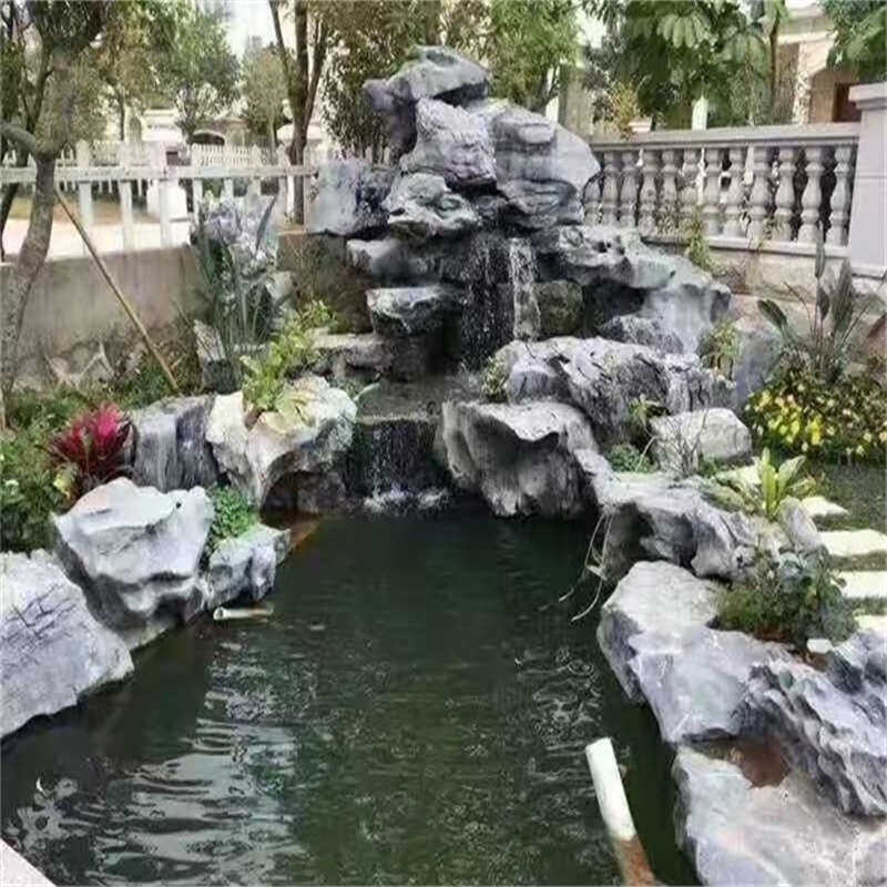 丹阳庭院假山鱼池图片